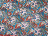 160cm PRINTED  COTTON RAYON BURNOUT KNIT