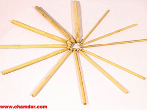 12pc BAMBOO CROCHET NEEDLE SET