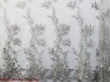150cm TULLE WITH METLIC EMB SPANGLE