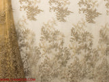 150cm TULLE WITH EMBROIDED AND STONES