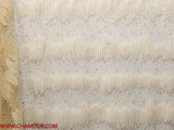150cm TULLE WITH SEQUENCE EMBROIDED + STONES