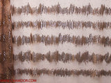150cm TULLE WITH SEQUENCE EMBROIDED + STONES