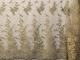 150cm EUROPEAN CHANTLEY EMBROIDED MESH