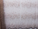 130cm FRENCH EMBROIDED TULLE WITH PEALRS