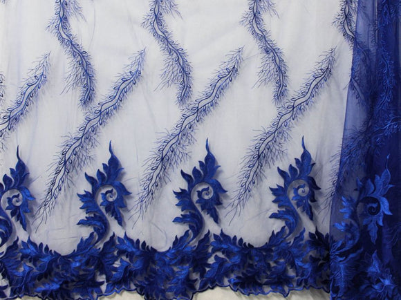 130cm ROYAL FLORAL EMBROIDED  MESH