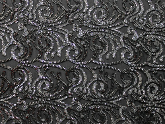 125cm CARNIVAL SEQUINS MESH