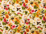 150cm KOREAN PRINTED POLY SPANDEX