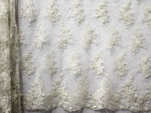 130cm BEADED EMBROIDERED BRIDAL LACE