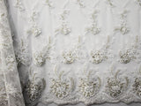 130cm BEADED EMBROIDERED BRIDAL LACE