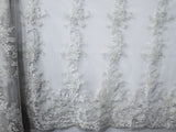 137cm EMBROIDERED TULLE