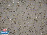 145cm CROCHET LACE WITH SEQUINS