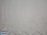 130cm SCALLOP EMBROIDERED DOBBY COTTON