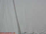 130cm SCALLOP EMBROIDERED DOBBY COTTON