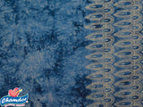 140cm  PRINTED TYE DYED DENIM LOOK