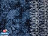 140cm  PRINTED TYE DYED DENIM LOOK