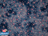 140cm  PRINTED TYE DYED DENIM LOOK