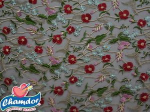 130cm EMBROIDED BRIDAL LACE