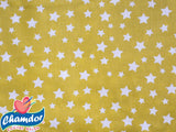 240cm WHITE STARS COTTON CURTAIN