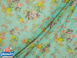 155cm PRINTED PEACH CHIFFON