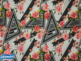 150cm PRINTED MOSS CREPE