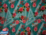 150cm PRINTED MOSS CREPE