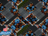 150cm PRINTED BUBBLE CHIFFON