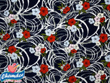 150cm PRINTED BUBBLE CHIFFON