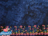 145cm TIE DYE EMBROIDED VISCOSE