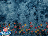 145cm TIE DYE EMBROIDED VISCOSE