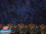 145cm TIE DYE EMBROIDED VISCOSE