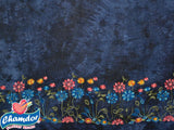 145cm TIE DYE EMBROIDED VISCOSE